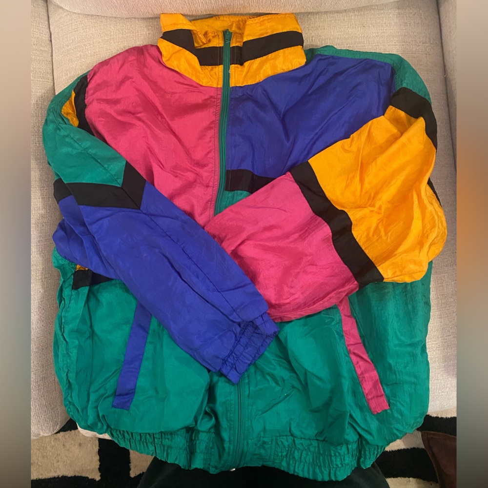 90s zip up windbreaker